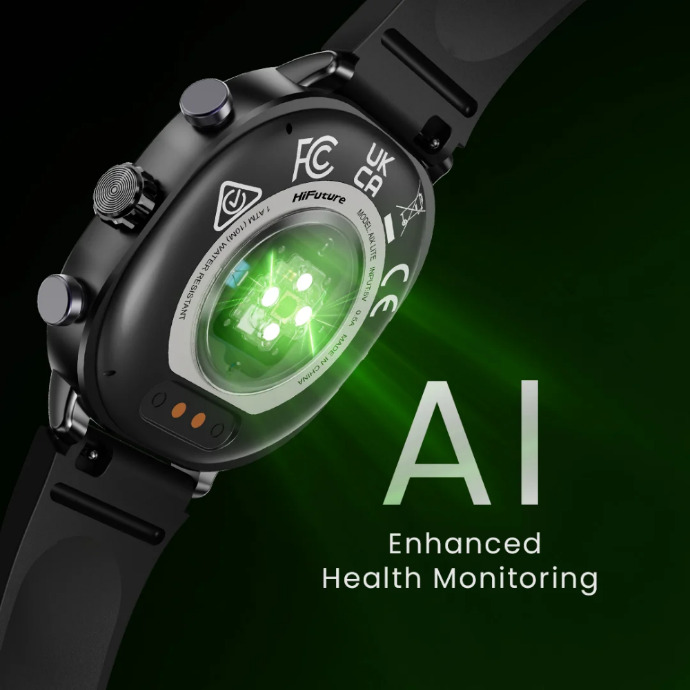 สมาร์ทวอทช์ HIFUTURE AIX LITE มีฟีเจอร์ AI หน้าจอ AMOLED 1.43 นิ้ว สีทองแชมเปญ_6